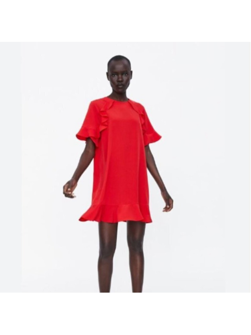 Zara Ruffle Dress Size XS